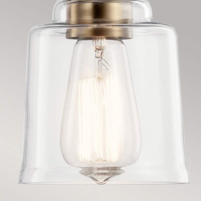 Elstead Lighting Aivian 1 Light Pendant - Weathered Brass