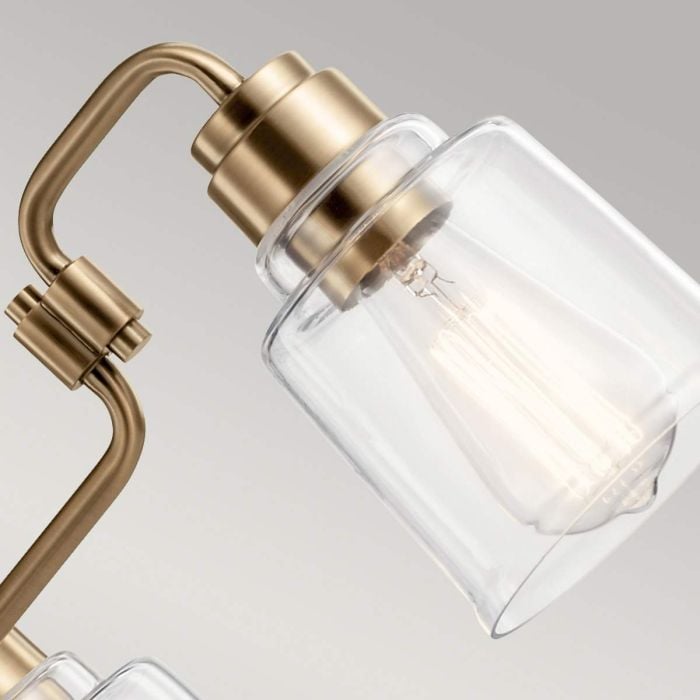 Elstead Lighting Aivian 3 Light Chandelier - Weathered Brass