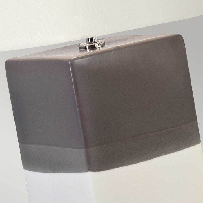 Elstead Lighting Alba 1 Light Table Lamp - Cream With Light Grey Shade