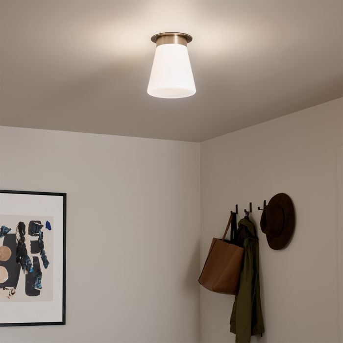 Elstead Lighting Albers Flush 1 Lt Ceiling Light - Champagne Bronze