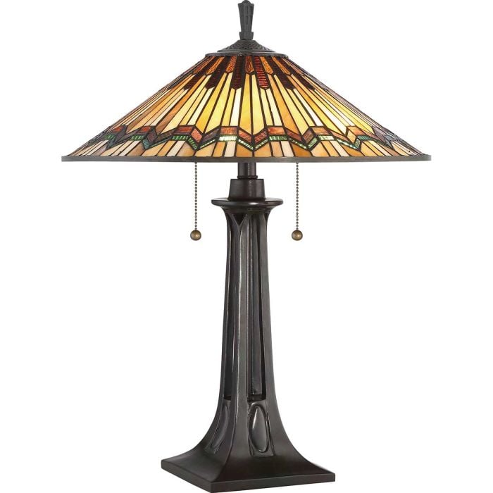 elstead lighting Alcott 2 Light Table Lamp - Valiant Bronze