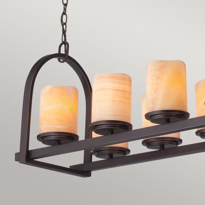 Elstead Lighting Aldora 8 Light Island Light - Palladian Bronze