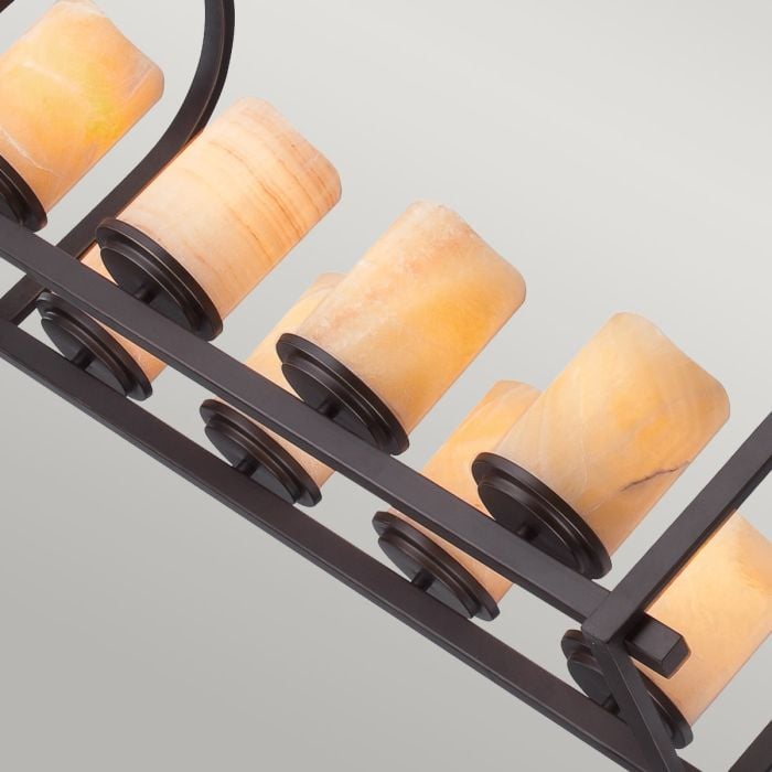 Elstead Lighting Aldora 8 Light Island Light - Palladian Bronze