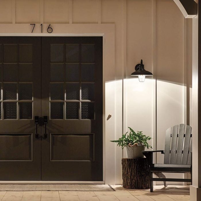 Elstead Lighting Allenbury 1 Light Medium Wall Lantern - Textured Black