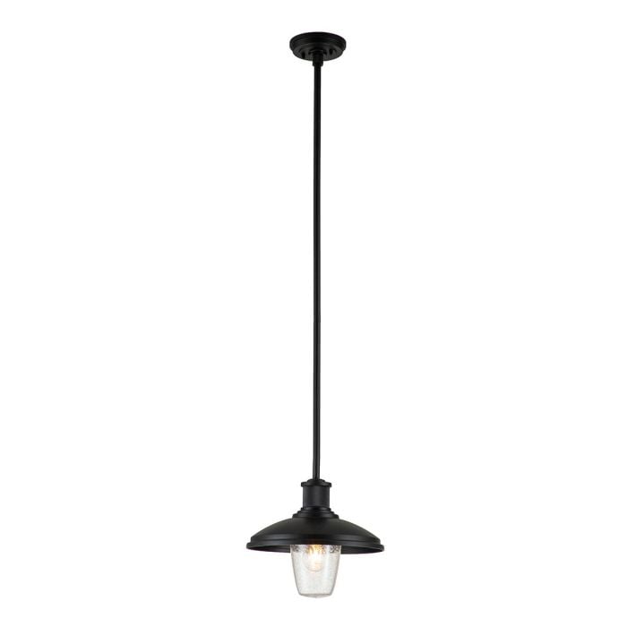 elstead lighting Allenbury 1 Light Outdoor Pendant - Textured Black