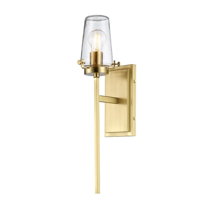 elstead lighting Alton 1 Light Wall Light - Brushed Brass