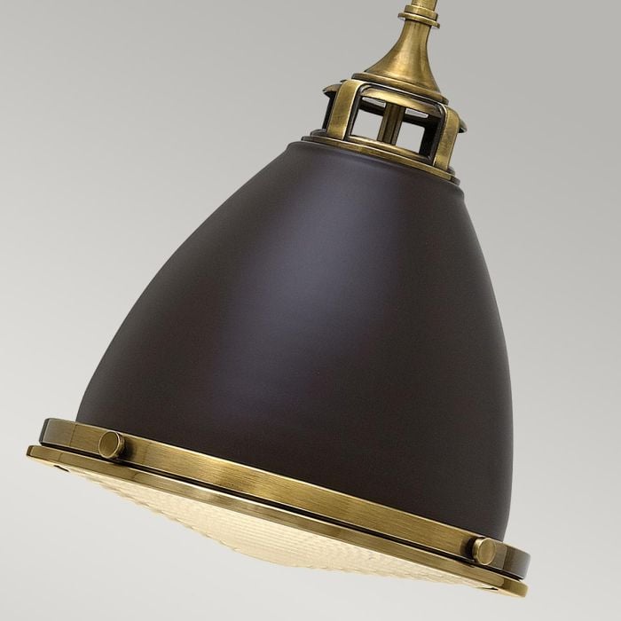 Elstead Lighting Amelia 1 Light Medium Pendant - Buckeye Bronze/Restoration Bronze