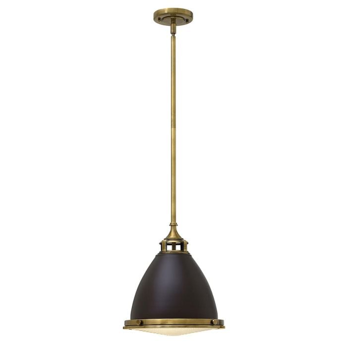 elstead lighting Amelia 1 Light Medium Pendant - Buckeye Bronze/Restoration Bronze