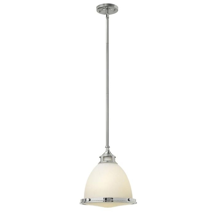 elstead lighting Amelia 1 Light Medium Pendant - Chrome