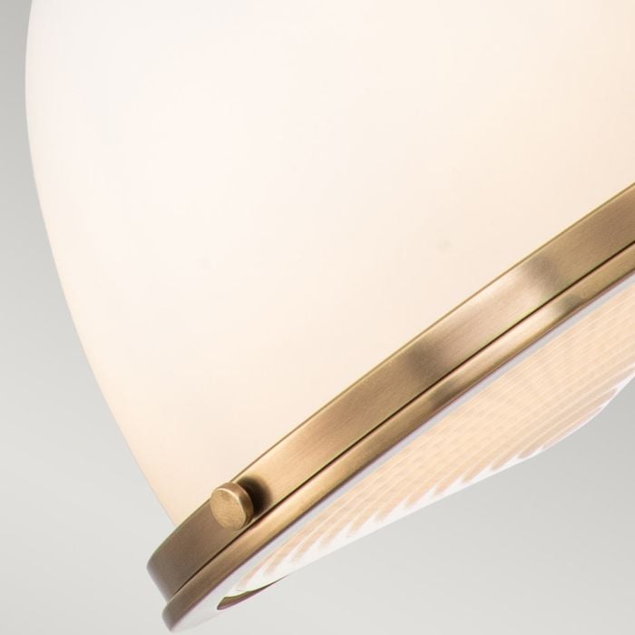 Elstead Lighting Amelia 1 Light Medium Pendant - Heritage Brass