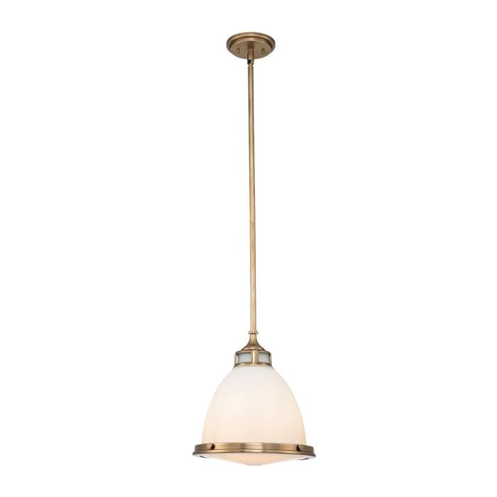 elstead lighting Amelia 1 Light Medium Pendant - Heritage Brass