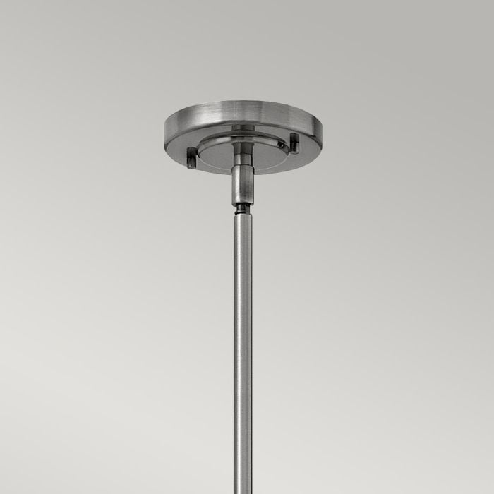 Elstead Lighting Amelia 1 Light Medium Pendant - Polished Antique Nickel