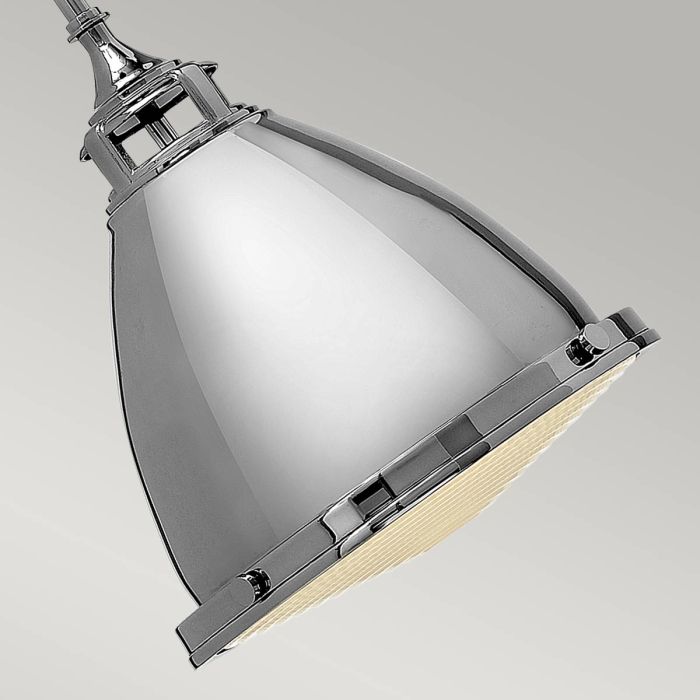 Elstead Lighting Amelia 1 Light Medium Pendant - Polished Nickel