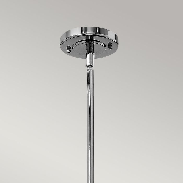 Elstead Lighting Amelia 1 Light Medium Pendant - Polished Nickel