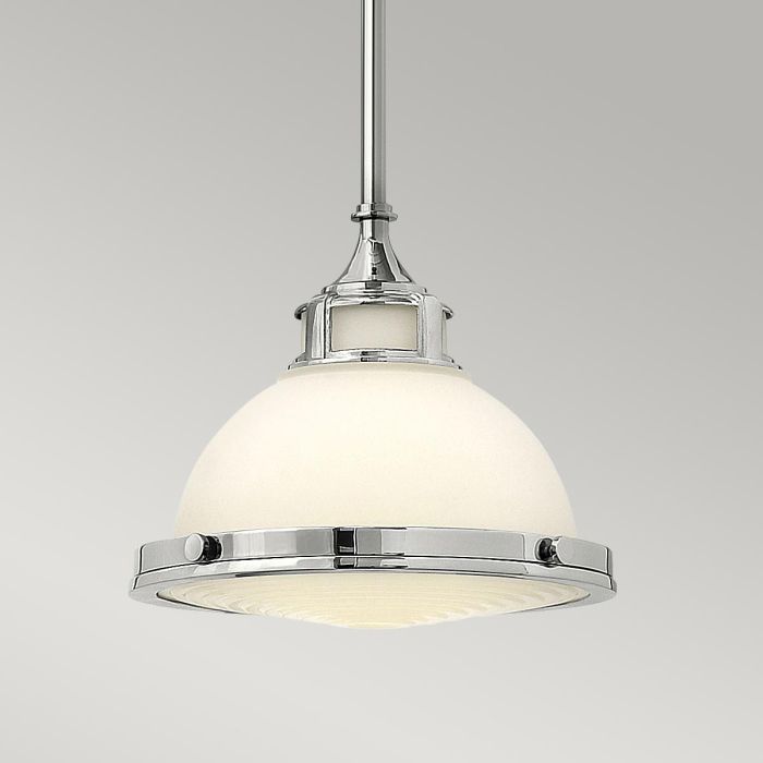 Elstead Lighting Amelia 1 Light Mini Pendant - Chrome