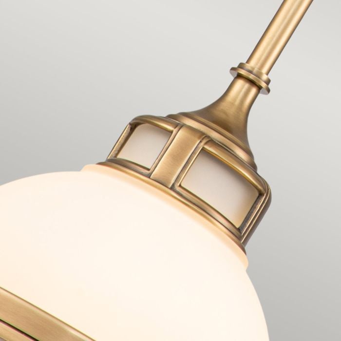 Elstead Lighting Amelia 1 Light Mini Pendant - Heritage Brass