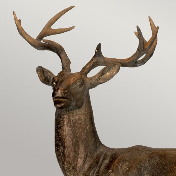 Elstead Lighting Amelia 1 Light Table Lamp With Oval Shade - Bronze Patina With Natural Shade