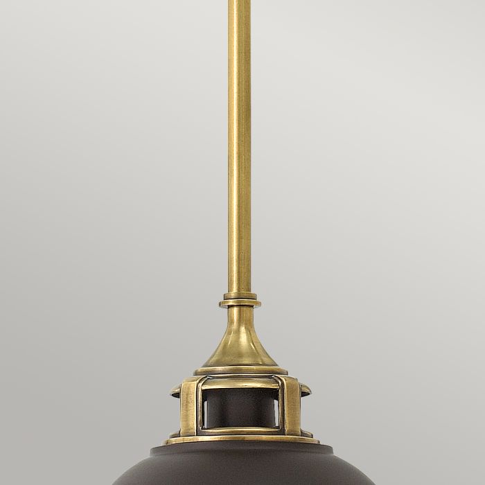 Elstead Lighting Amelia 1Lt Mini Pendant - Buckeye Bronze/Restoration Bronze