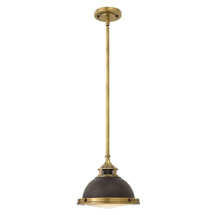 elstead lighting Amelia 1Lt Mini Pendant - Buckeye Bronze/Restoration Bronze
