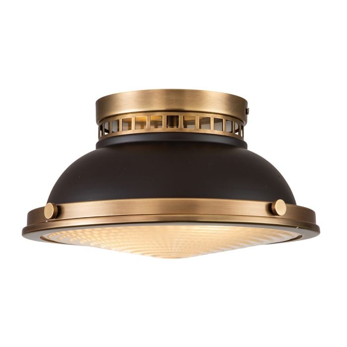 elstead lighting Amelia 2 Light Flush Light - Buckeye Bronze/Restoration Bronze