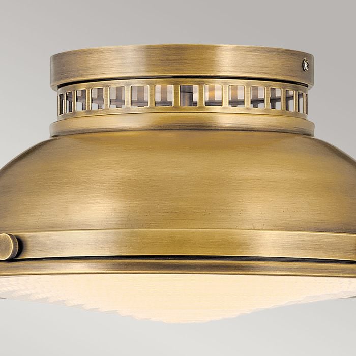 Elstead Lighting Amelia 2 Light Flush Light - Heritage Brass