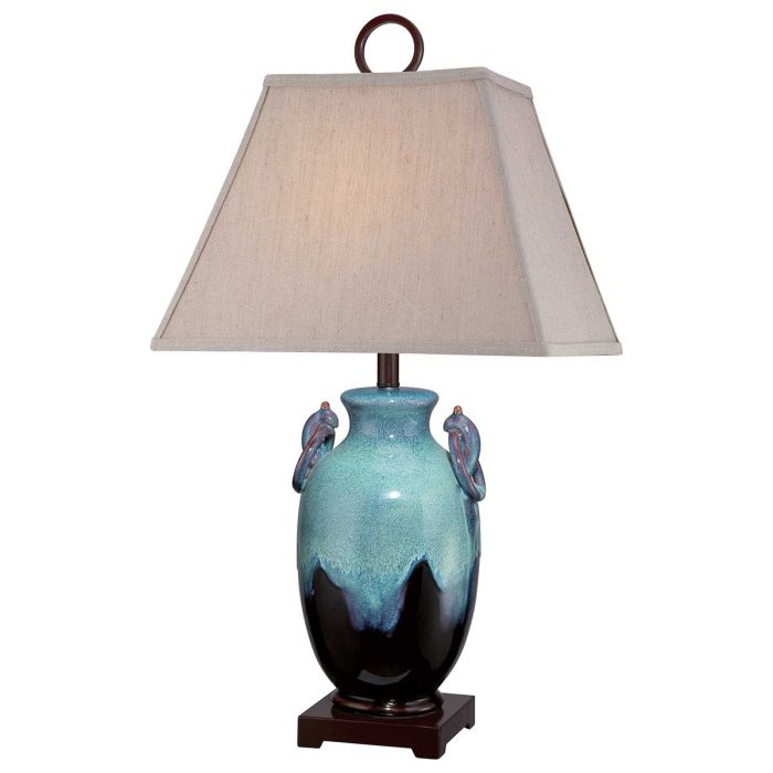 elstead lighting Amphora 1 Light Table Lamp - Turquoise Glaze elstead lighting Amphora 1 Light Table Lamp - Turquoise Glaze