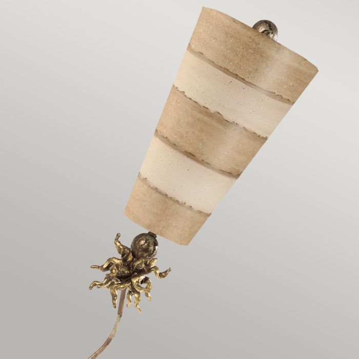 Elstead Lighting Anemone 1 Light Table Lamp - Creme And Tan