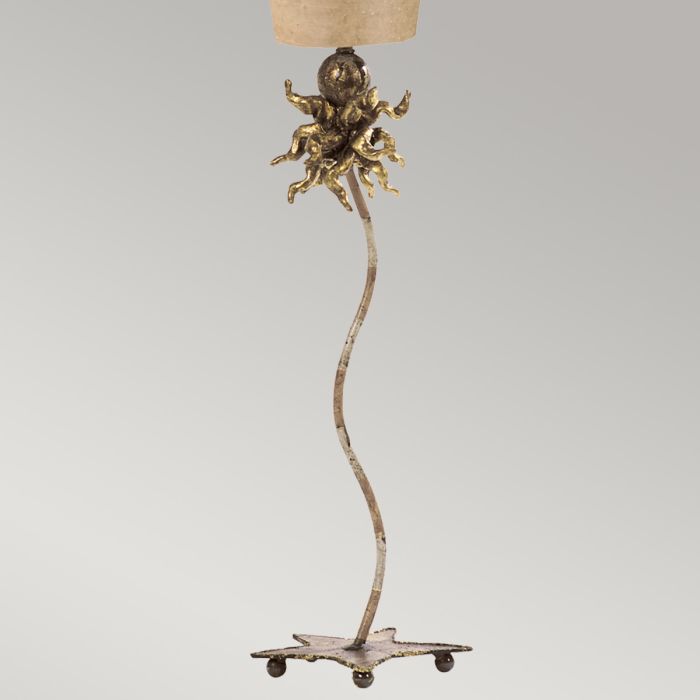 Elstead Lighting Anemone 1 Light Table Lamp - Creme And Tan