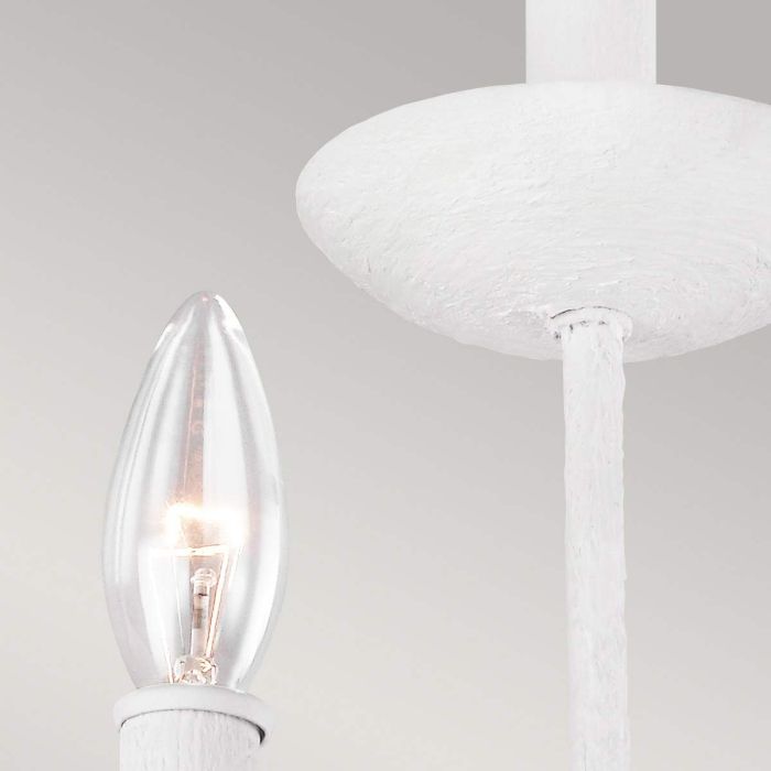 Elstead Lighting Annie 3 Light Wall Light - Textured Plaster White