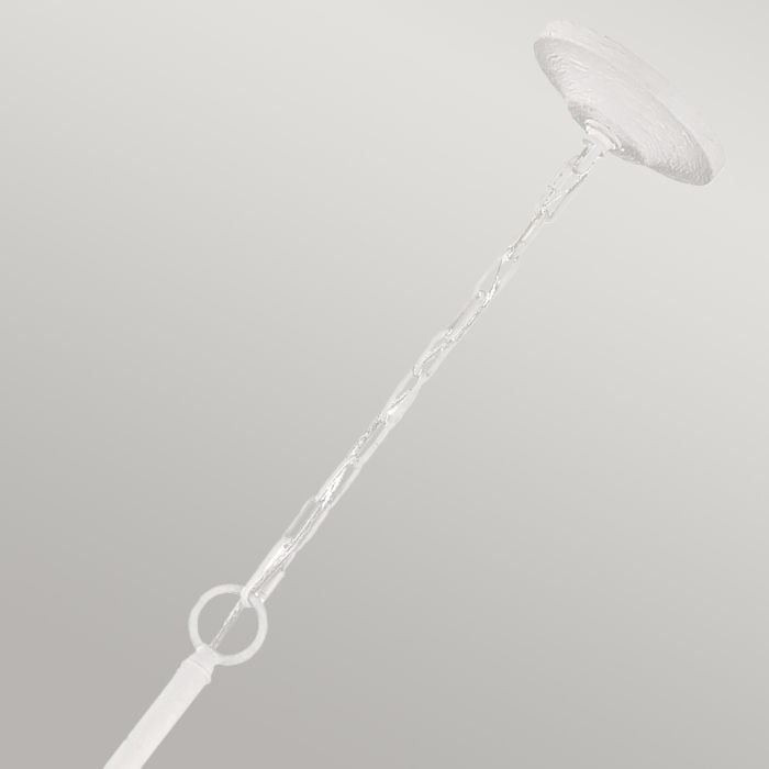 Elstead Lighting Annie 4 Light Chandelier - Textured Plaster White