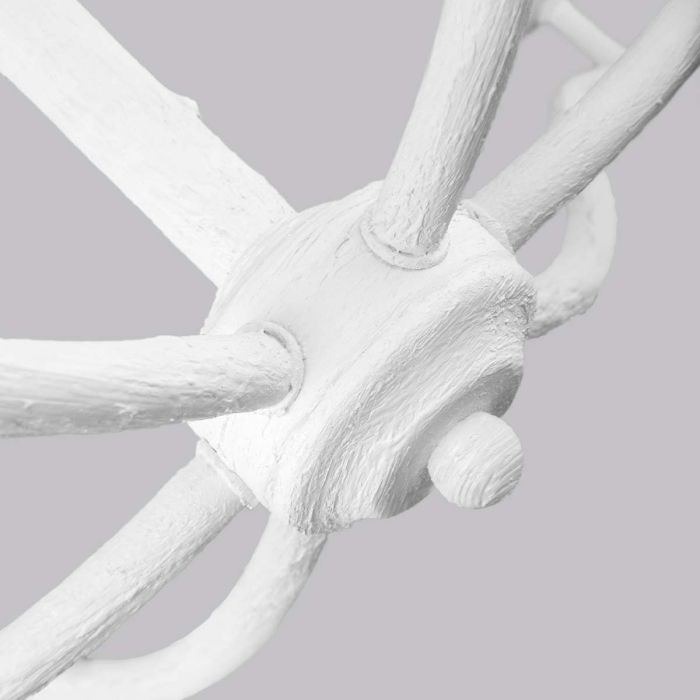 Elstead Lighting Annie 6 Light Chandelier - Textured Plaster White