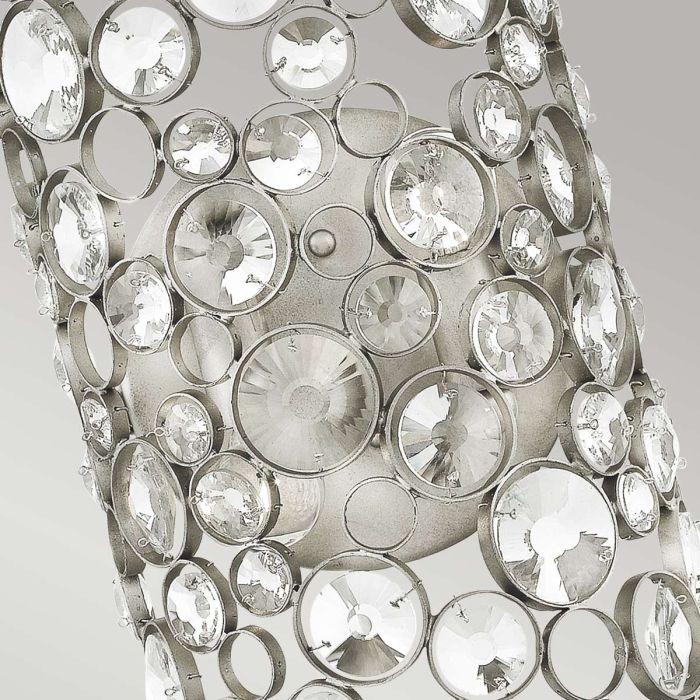 Elstead Lighting Anya 2 Light Wall Light - Silver Leaf