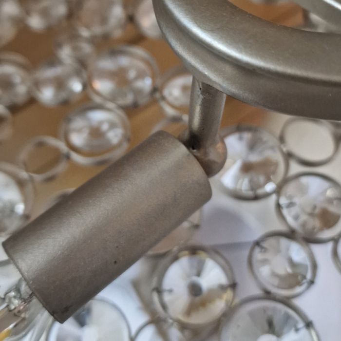 Elstead Lighting Anya Linear Chandelier - Silver Leaf