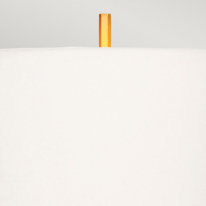 Elstead Lighting Apollo 1 Light Table Lamp With White Shade - Brushed Brass