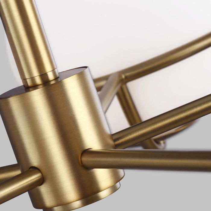 Elstead Lighting Apollo 5 Light Chandelier - Burnished Brass