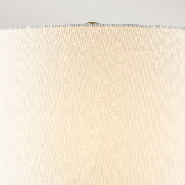 Elstead Lighting Arabella 1 Light Table Lamp - Distressed Gold Ivory Shade With White Shade