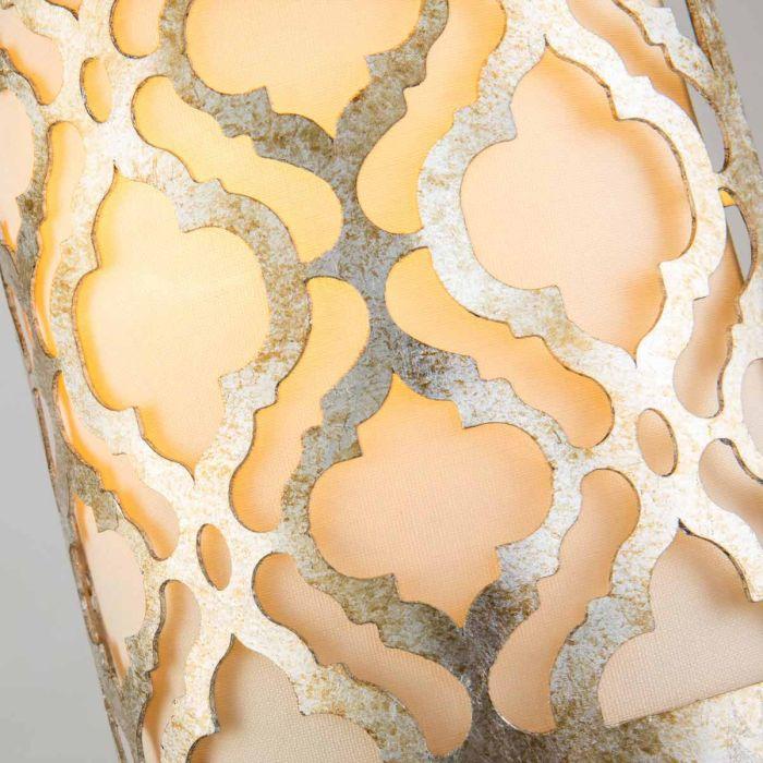 Elstead Lighting Arabella 1 Light Wall Light - Distressed Gold Ivory Shade