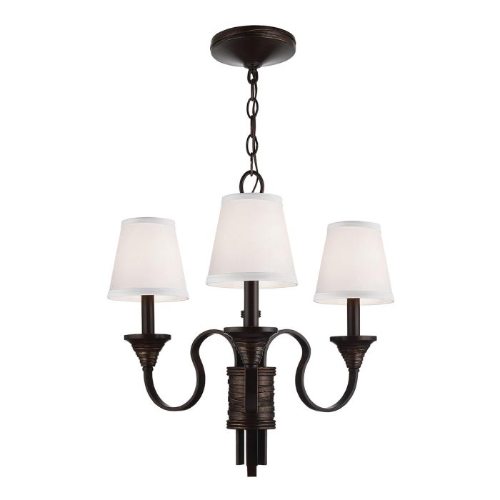 elstead lighting Arbor Creek 3 Light Chandelier - Arbor Bronze