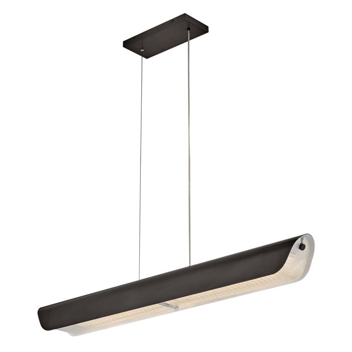 elstead lighting Arco Linear LED pendant - Black Oxide