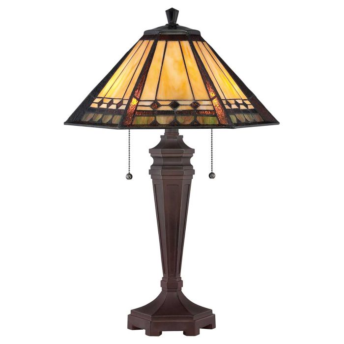 elstead lighting Arden 2 Light Table Lamp - Bronze Patina