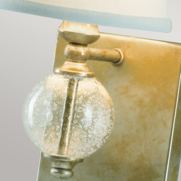 Elstead Lighting Argento 1 Light Wall Light - Oxidized Silver Leaf