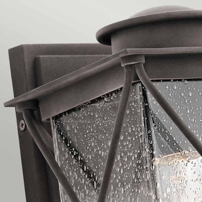 Elstead Lighting Argyle 1 Light Small Outdoor Wall Light - Weathered Zinc