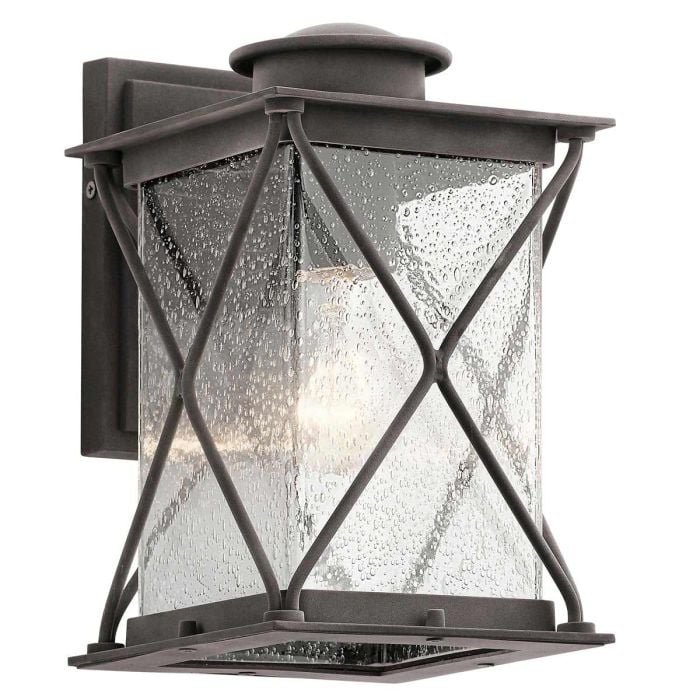 elstead lighting Argyle 1 Light Small Outdoor Wall Light - Weathered Zinc