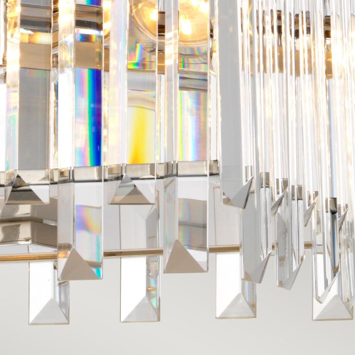 Elstead Lighting Aries 4 Light Small Chandelier - Polished Nickel