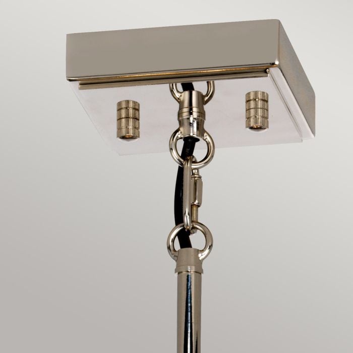 Elstead Lighting Aries 4 Light Small Chandelier - Polished Nickel