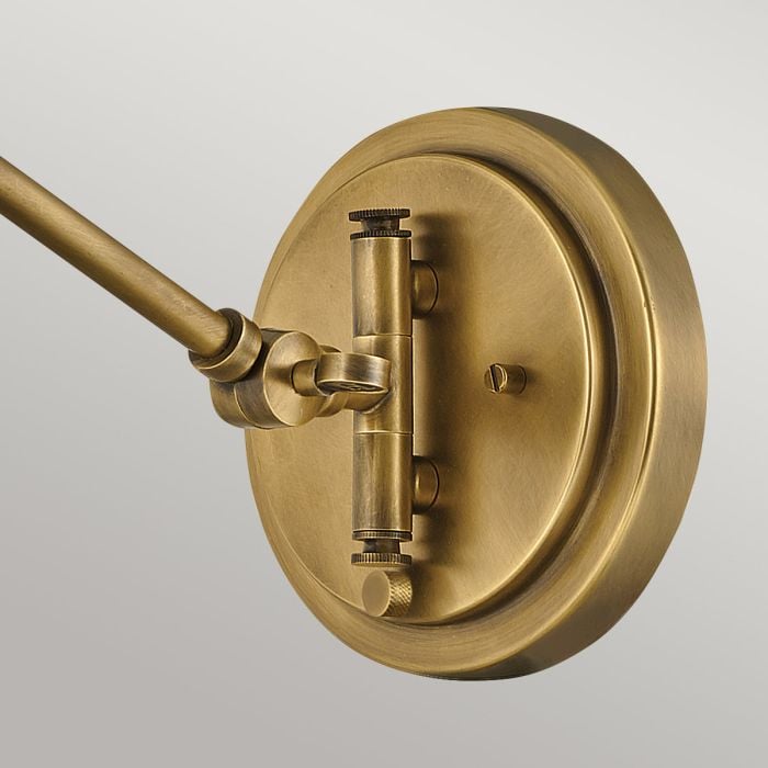 Elstead Lighting Arti 1 Lt Wall Light - Heritage Brass Natural Rattan Shade