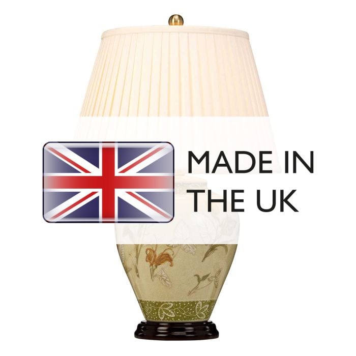 Elstead Lighting Arum 1 Light Table Lamp With Cream Shade - Aged Brass