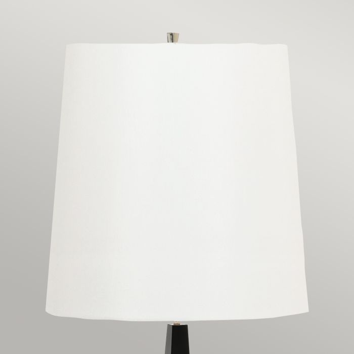 Elstead Lighting Ascent 1 Light Floor Lamp With White Shade - Black - Black