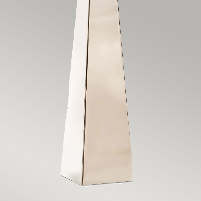 Elstead Lighting Ascent 1 Light Table Lamp With Black Shade - Polished Nickel