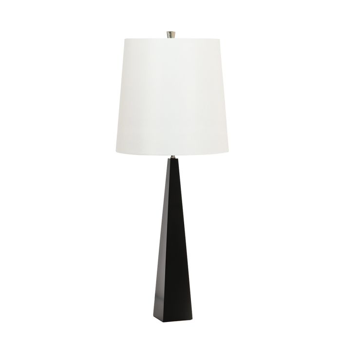 elstead lighting Ascent 1 Light Table Lamp with White Shade - Black